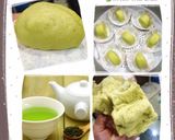 A picture of step 1 of Green tea mantou 🍃🍃.