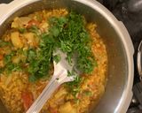 A picture of step 4 of Moong dal & lauki mix.