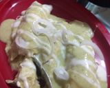 A picture of step 6 of Enchiladas Suizas Verdes.