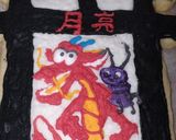 Foto del paso 4 de la receta: Feliz cumpleaños Luna!!! Mulan toda para vos!!🎉🎉🎂🎂🎈🎈