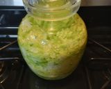A picture of step 4 of Homemade Sauerkraut in Fermentation Jar.
