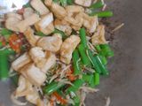 Tumis tahu teri daun bawang kucai