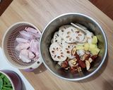 蓮藕雞湯的食譜步驟1照片