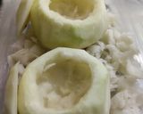 Zöldségekkel töltött karalábé - gomba, sárgarépa, kukorica recept fázis 1 fotója