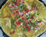 A picture of step 2 of Bread omlette sandwich.