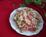 A picture of step 3 of Kimchi Salad.