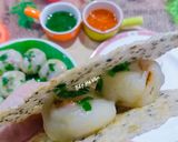 Hình bước làm 5 của món Bánh tráng kẹp bánh ít nhân tôm thịt