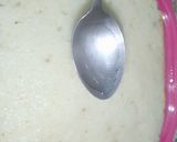 A picture of step 1 of Flag cake without oven.
