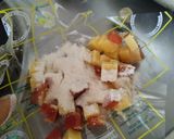 Foto del paso 4 de la receta: Bizcochuelo🥧🍰 de banano🍌 con bocadillo de guayaba🫒sin huevo y en licuadora🍌🍰🥧