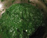 A picture of step 2 of Aloo palak.