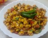 A picture of step 6 of Sweet corn chaat.