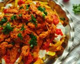 عکس مرحله 10 از دستور چوکرتمه کباب (غذای ترکیه)🍗🍅🍀