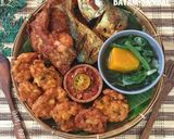 Foto langkah ke 5 dari resep Ikan peda,ayam goreng,Ampal jagung udang,sayur bayam+sambal.