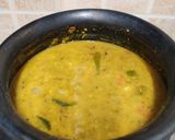 A picture of step 5 of Green dal.