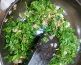 A picture of step 2 of Spinach garlic tofu.