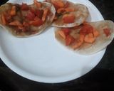 A picture of step 2 of Vegetable tacos(vegetable tacos recipe in english).