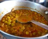 A picture of step 5 of Mushroom Matar.