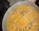 A picture of step 3 of Egusi soup with Ram and Chicken Broth.