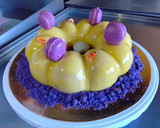 Foto del paso 7 de la receta: Mousse rellena de jelly cubierta con glaseado espejo🌌