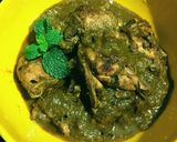 A picture of step 8 of Chicken Hariyali.
