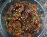A picture of step 6 of Veg Manchurian.