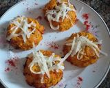 Foto del paso 4 de la receta: Muffins húmedo de puré de calabaza rellenos con carne y queso