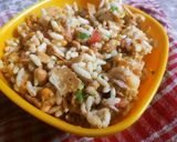 A picture of step 4 of Sukha Bhel.