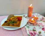 A picture of step 7 of Paneer kohlapori.