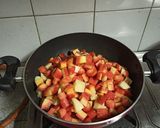 A picture of step 7 of Gajar Aloo Matar.