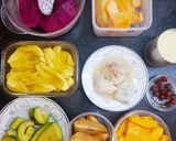 Hình bước làm 1 của món Trái cây dầm