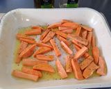 A picture of step 2 of Sweet Potato Chips with Pesto.