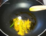 A picture of step 2 of Ilisher tel jhal recipe।.