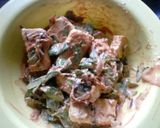 A picture of step 1 of Methi malai paneer.