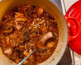 A picture of step 8 of Braised Pork Ragù w/ Mushrooms & Tagliatelle.
