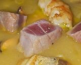 Foto del paso 9 de la receta: Bisque de Langostinos, Chirlas, Mejillones, Dorada y Atún Rojo