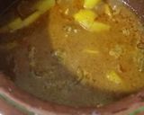A picture of step 3 of Allu gosht.