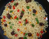 A picture of step 4 of Beef Veggies Noodles.