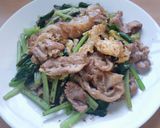 A picture of step 4 of Pad See Ew with Pork & Chinese Broccoli.