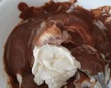 A picture of step 3 of Eggless Chocolate mousse.