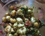 A picture of step 3 of Makhana Bhel.