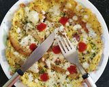 চিজি সালামি অমলেট (cheesy salami omelette recipe in Bengali) রেসিপি ধাপ - 6 ছবি
