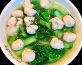 Hình bước làm 3 của món Canh Cải Bẹ Xanh Nấu Mọc