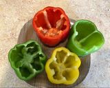 Foto langkah ke 1 dari resep Paprika isi nasi daging(stuffed bell pepper).