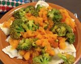 Foto del paso 8 de la receta: Pasta con "salsa" de verduras (Brócoli, Calabacín, Tomate) 20 min
