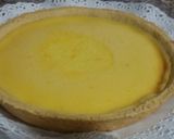 Hình bước làm 5 của món Bánh Tart trứng phomai với ganache chocolate vị cam