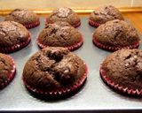 Meggyes-kakaós muffin 🍒🧁 recept fázis 3 fotója