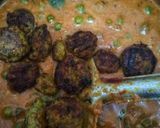 A picture of step 15 of Tandoori stuffed mushroom mattar masala (no garlic,no onion).