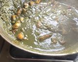 A picture of step 5 of Palak Paneer.