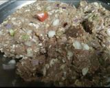 A picture of step 3 of Cheesy Chapli Kabab.