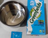 Foto langkah ke 1 dari resep Greek Yogurt Homemade (Serving With Stevia, Sunflower Seeds & Pumpkin Seeds).